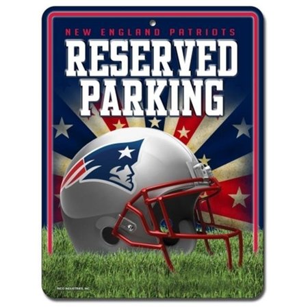 RICO INDUSTRIES New England Patriots Sign Metal Parking 9474654991